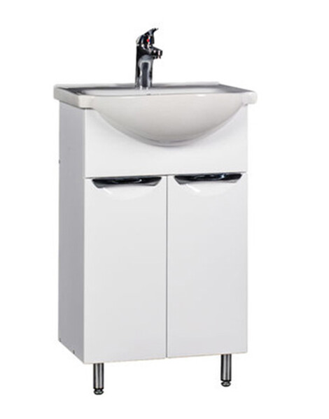 Подстолье SANTREK HOME "Деко-50" (Белый) 2 двери под умывальник "Уют-50"