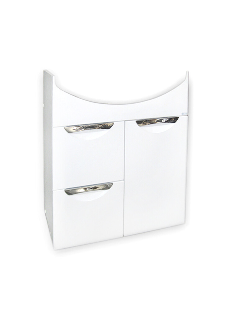 Подстолье SANTREK HOME "Деко-60" (Белый) 1 дверь, 2 ящика под умывальник "Уют-60"