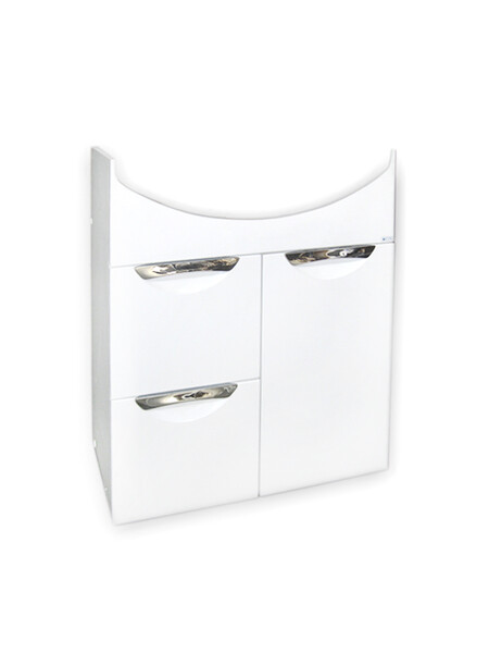 Подстолье SANTREK HOME "Деко-60" (Белый) 1 дверь, 2 ящика под умывальник "Уют-60"