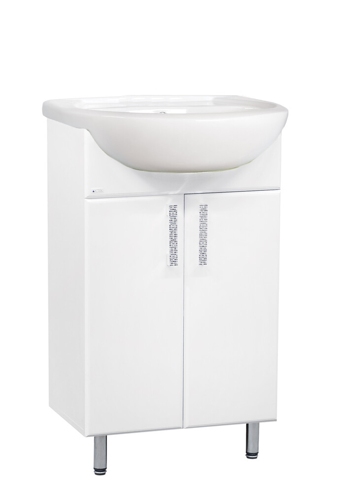 Подстолье SANTREK HOME "Марта-55" (Белый) 2 двери под умывальник "Уют-55"