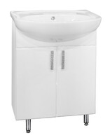 Подстолье SANTREK HOME "Марта-60" (Белый МАТОВЫЙ) 2 двери под умывальник "Уют-60"