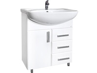 Подстолье SANTREK HOME "Марта-60" (Белый) 3 ящика 1 дверь под умывальник "Уют-60"