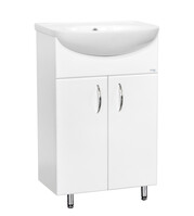 Подстолье SANTREK HOME "СИТИ NEW-50" (Белый) 2 двери под умывальник "Уют-50" 482х800х286