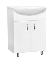 Подстолье SANTREK HOME "СИТИ NEW-60" (Белый) 2 двери под умывальник "Уют-60" 577х800х283