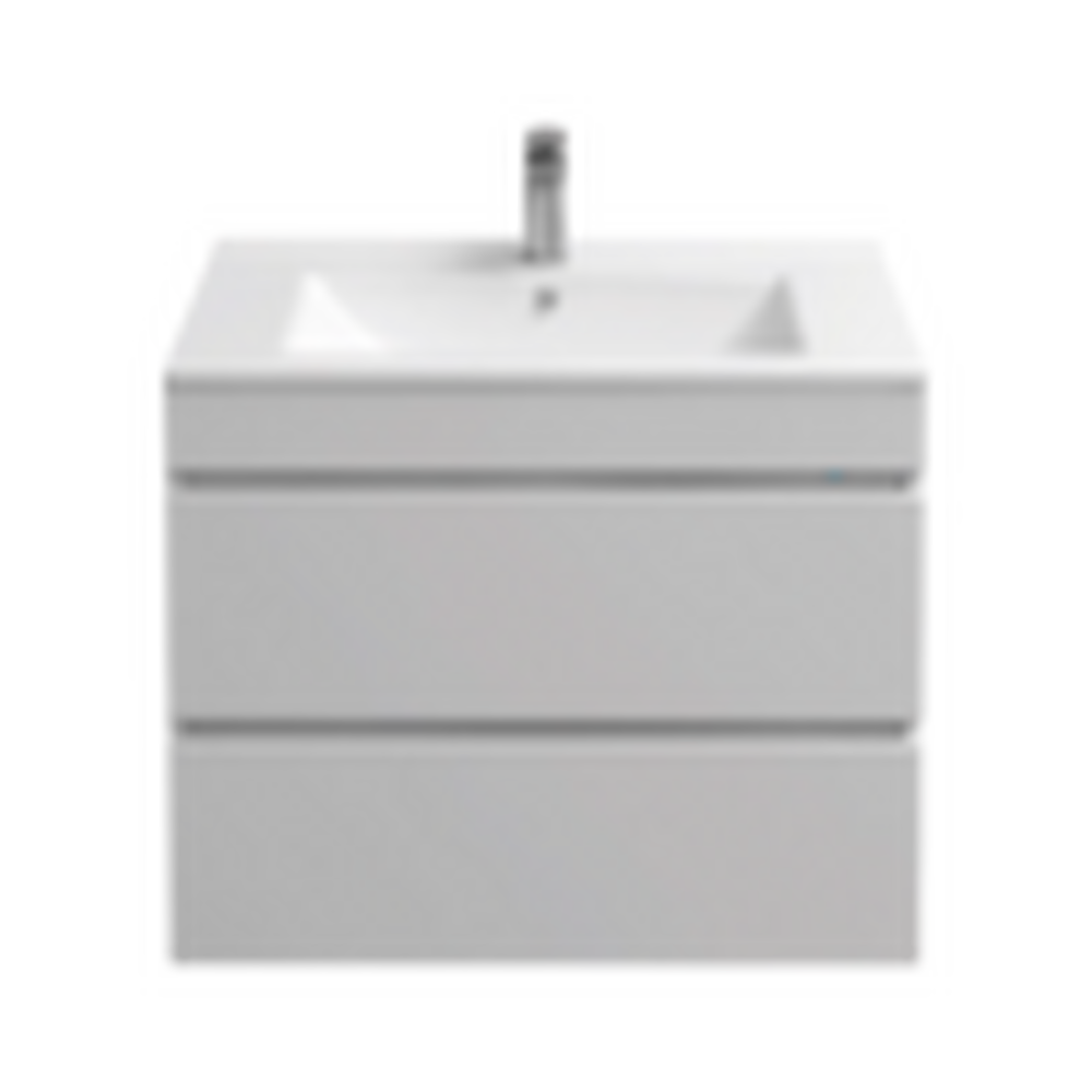 Подстолье подвесное Holler "Aura-70" (белый) с подсветкой 2 ящика под раковину "Holler E70" 712х580х450