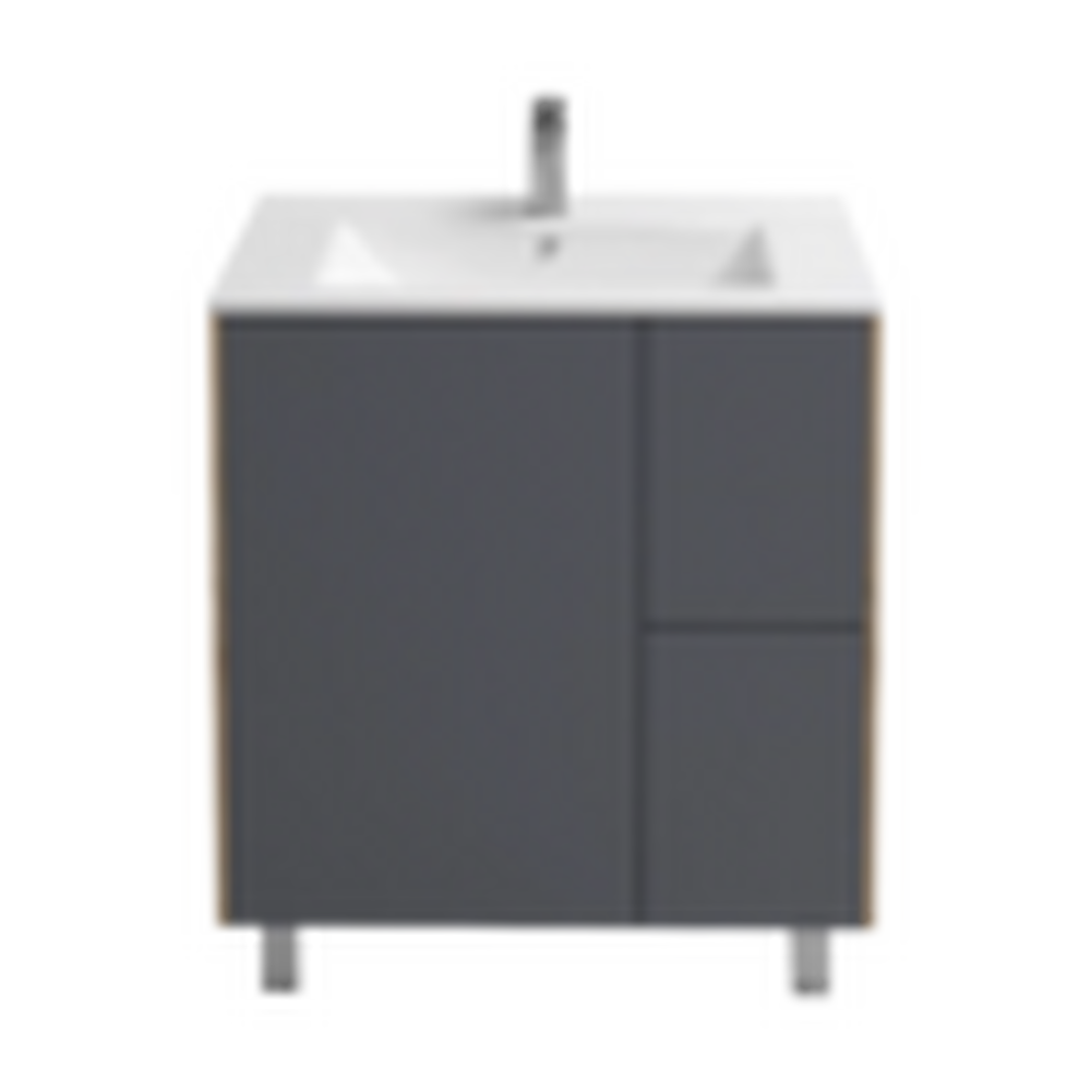 Подстолье Holler "Classy-70" (графит) 1 дверь 2 ящика под раковину "Holler E70" 712х780х450