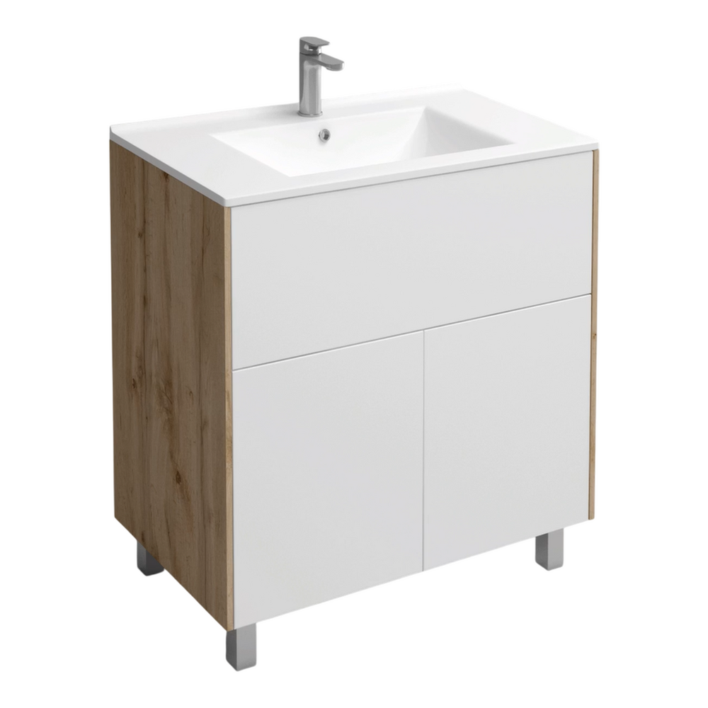 Подстолье Holler "Chic-70" Серый камень 1 ящик 2 двери под раковину "Holler E70" 712х780х450