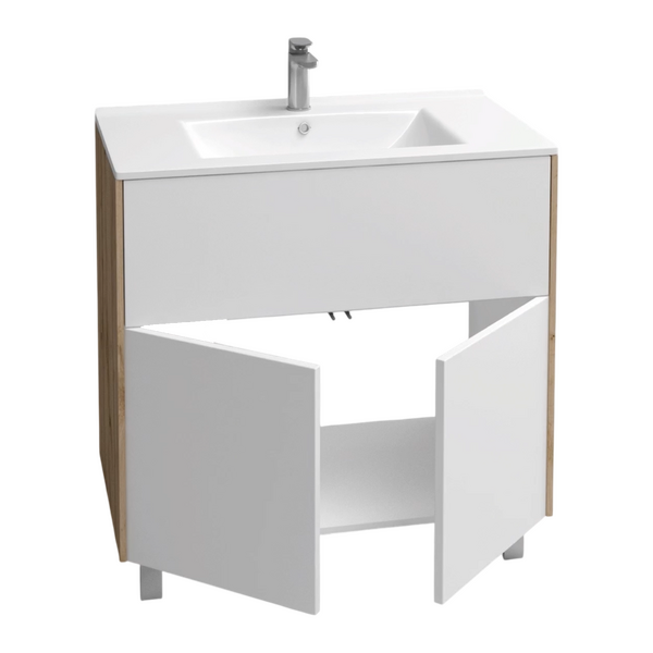 Подстолье Holler "Chic-70" Серый камень 1 ящик 2 двери под раковину "Holler E70" 712х780х450