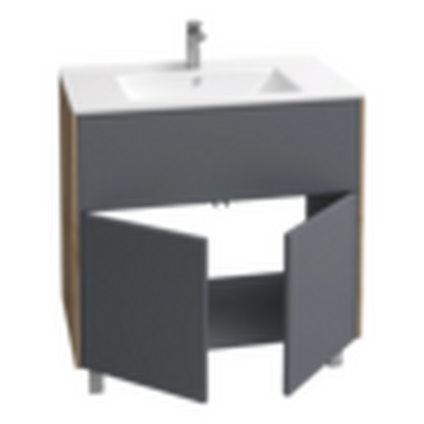 Подстолье Holler "Classy-70" (графит) 1 ящик 2 двери под раковину "Holler E70" 712х780х450