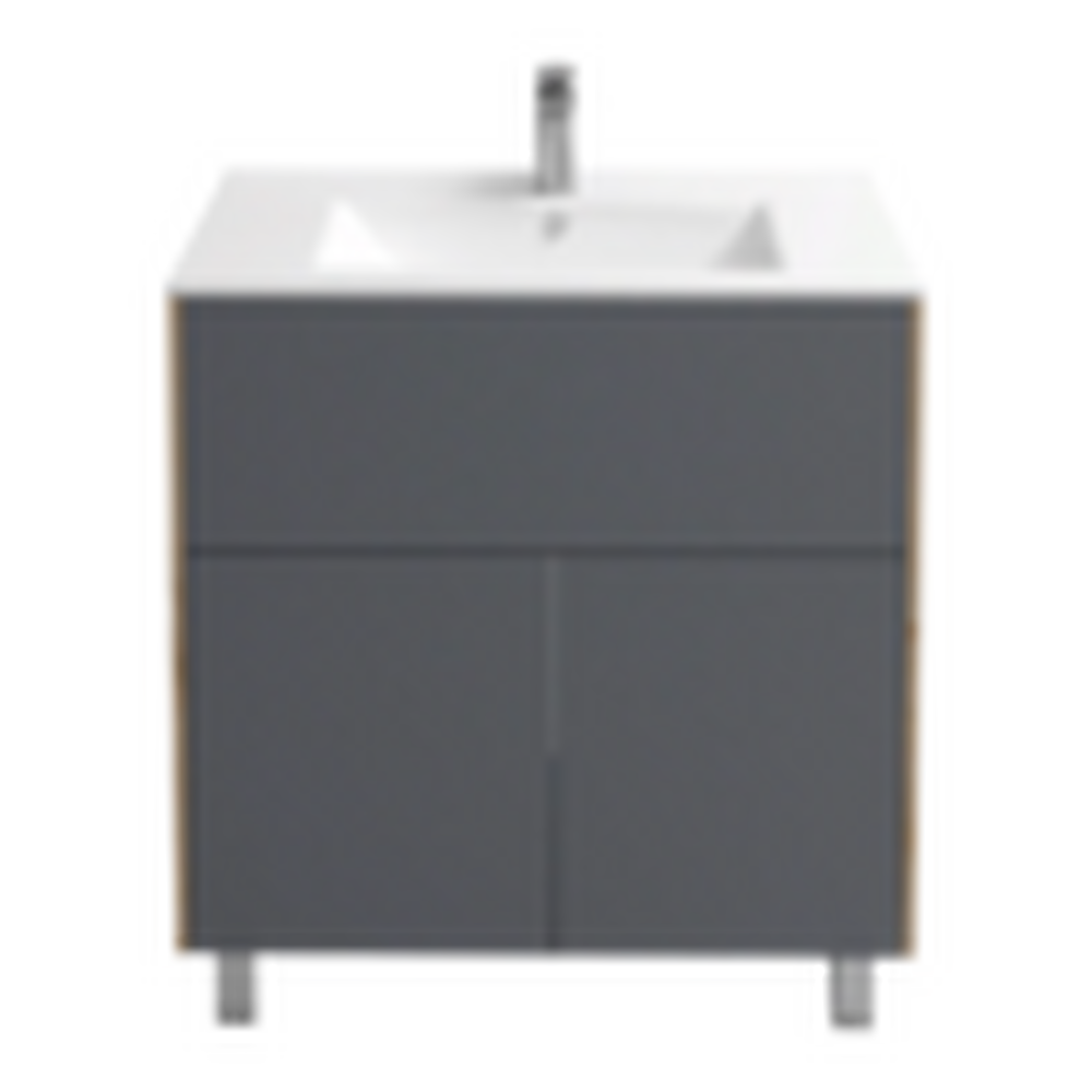 Подстолье Holler "Classy-70" (графит) 1 ящик 2 двери под раковину "Holler E70" 712х780х450