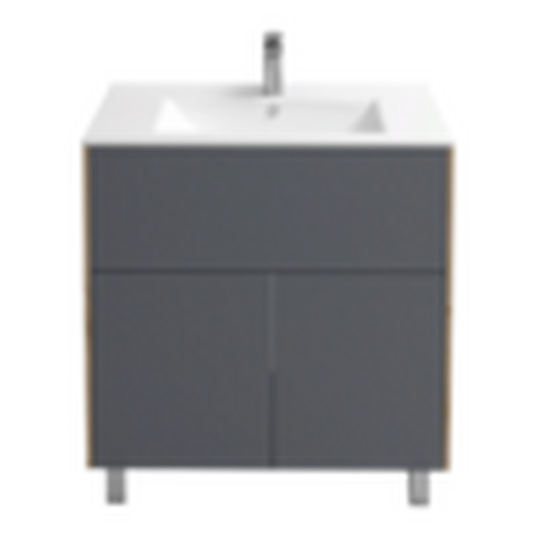 Подстолье Holler "Classy-70" (графит) 1 ящик 2 двери под раковину "Holler E70" 712х780х450