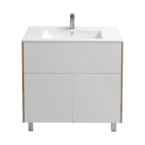 Подстолье Holler "Chic-80" Серый камень 1 ящик 2 двери под раковину "Holler E80" 812х780х450