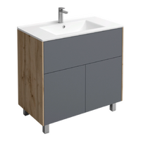 Подстолье Holler "Classy-80" (графит) 1 ящик 2 двери под раковину "Holler E80" 812х780х450