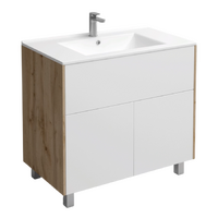 Подстолье Holler "Chic-90" Серый камень 1 ящик 2 двери под раковину "Holler E90" 912х780х450