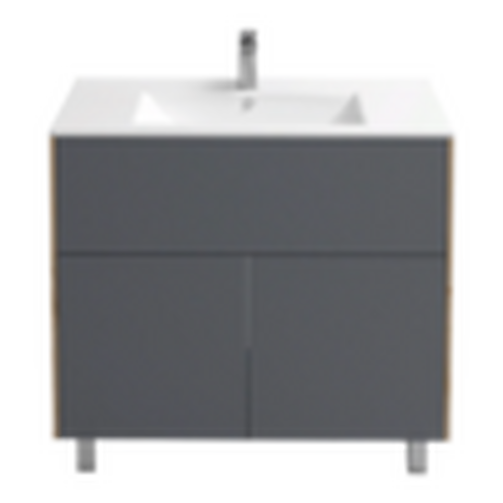 Подстолье Holler "Classy-90" (графит) 1 ящик 2 двери под раковину "Holler E90" 912х780х450