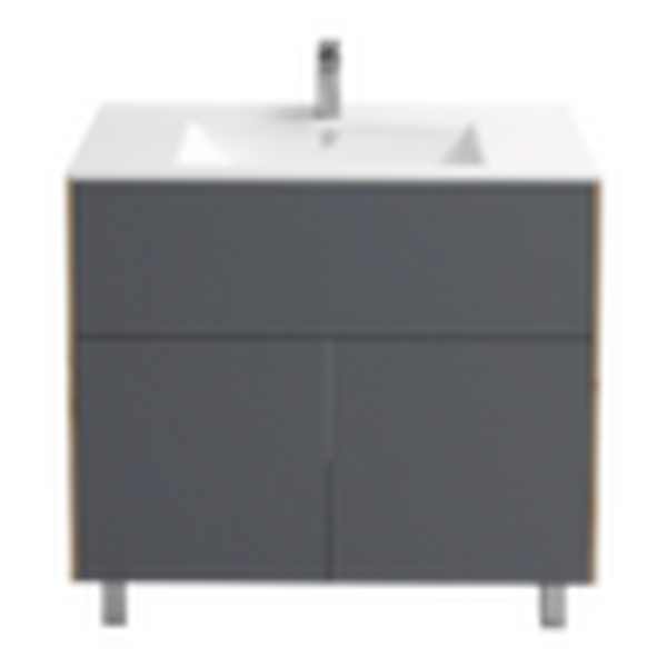 Подстолье Holler "Classy-90" (графит) 1 ящик 2 двери под раковину "Holler E90" 912х780х450