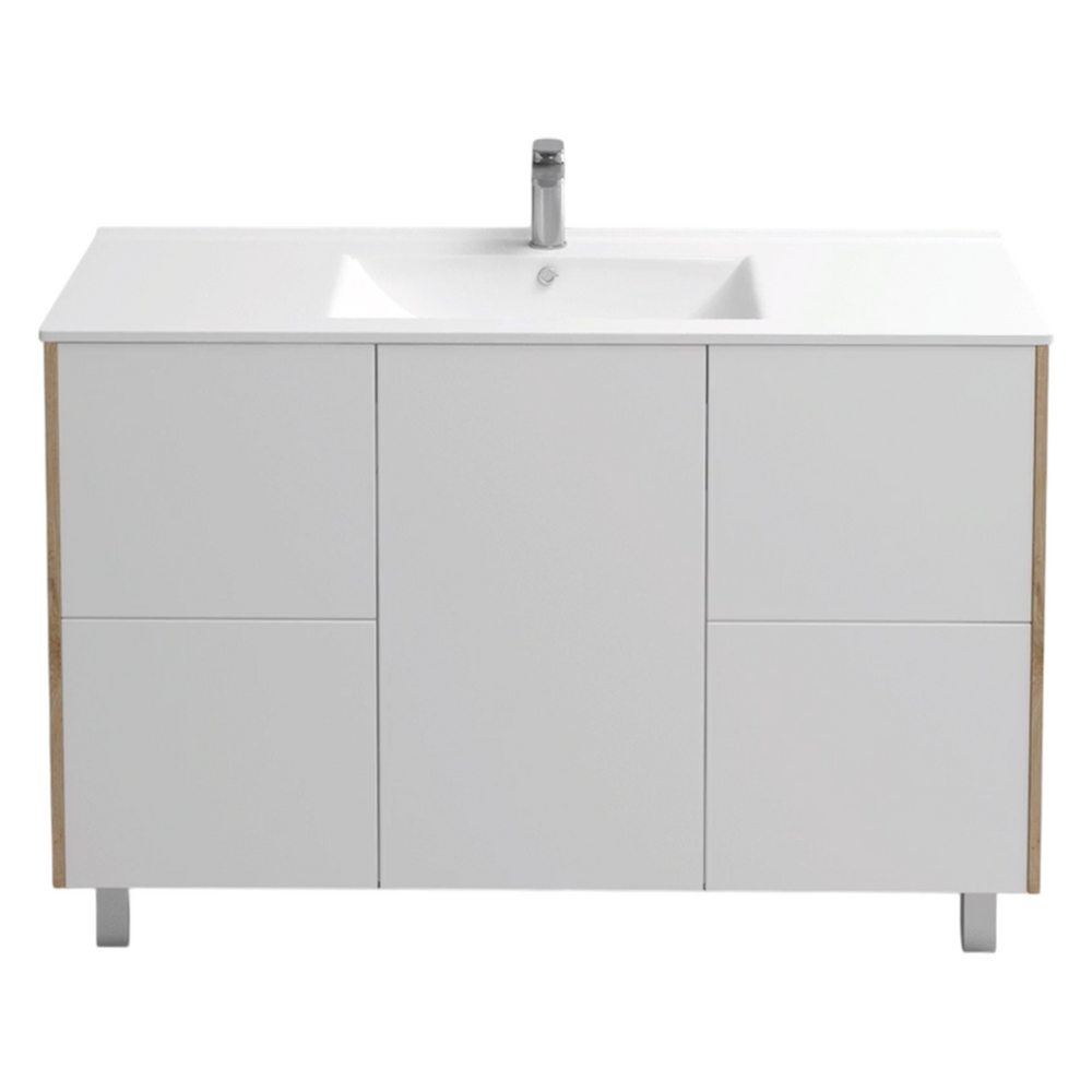 Подстолье Holler "Chic-120" Серый камень 4 ящика 1 дверь под раковину "Holler E120" 1212х780х450