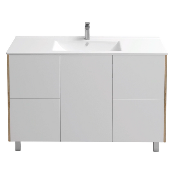 Подстолье Holler "Chic-120" Серый камень 4 ящика 1 дверь под раковину "Holler E120" 1212х780х450