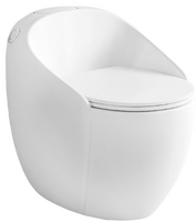 Унитаз-моноблок безободковый HOLLER ГЭЛЭКСИ (640*490*610мм, сиденье дюропласт с микролифтом, арматура 2-х режимная)  (1 место) белый