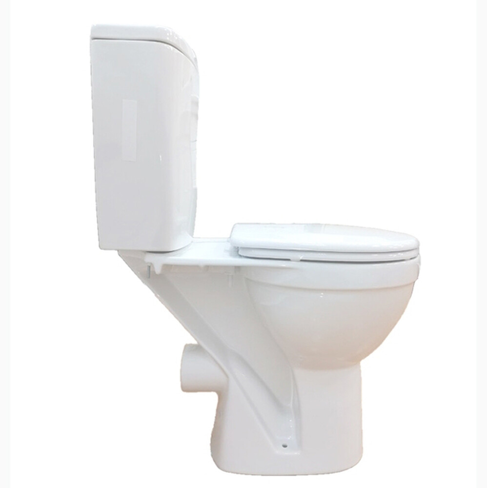 Унитаз-компакт Rosa "РЕССА" Белый, 2-х режимная арматура, прямой выпуск (г.Киров)