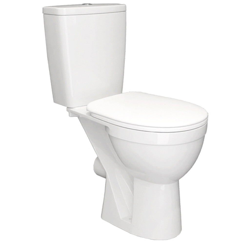 Унитаз-компакт Rosa "РЕССА" Белый, 2-х режимная арматура, прямой выпуск (г.Киров)