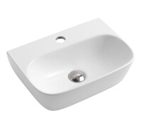 Раковина подвесная HOLLER K-6412 (415*285*125мм), белая (+ крепеж)