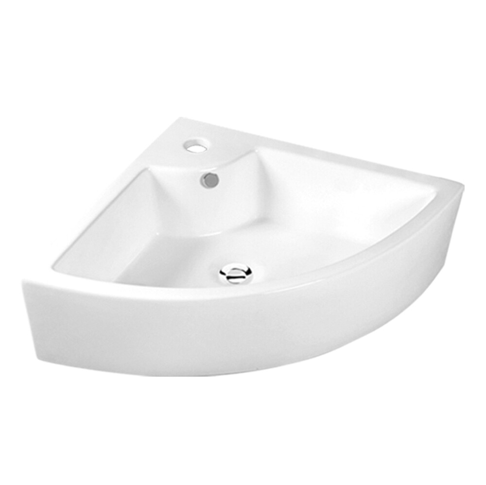 Раковина подвесная HOLLER K-6324 (435*320*130мм), белая (+ крепеж)