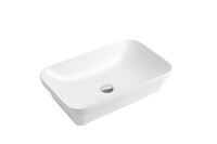  Раковина накладная HOLLER K-6421 (600*370*150мм), белая