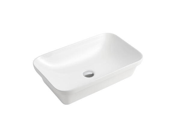 Раковина накладная HOLLER K-6421 (600*370*150мм), белая