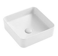  Раковина накладная HOLLER K-6424-37 (370*370*135мм), белая