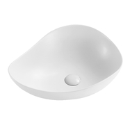 Раковина накладная HOLLER K-6358 (580*385*175мм), белая