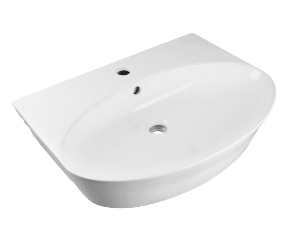 Раковина подвесная HOLLER K-6429-52 (520*420*135мм), белая (+ крепеж)