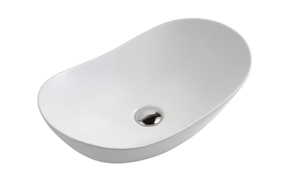 Раковина накладная HOLLER K-6387-52 (520*325*150мм), белая