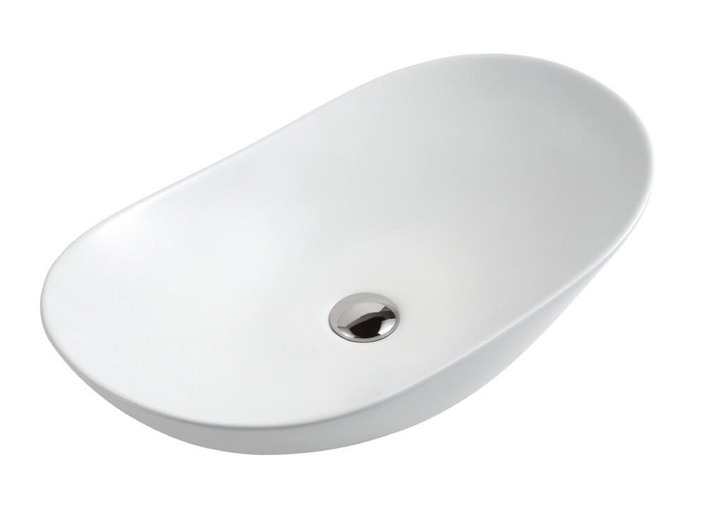 Раковина накладная HOLLER K-6387-59 (590*360*160мм), белая