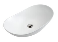 Раковина накладная HOLLER K-6387-59 (590*360*160мм), белая