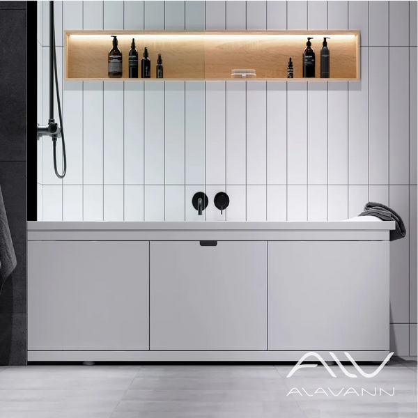 Экран под ванну 1,6 м купе МДФ Rita AL белый  Alavann