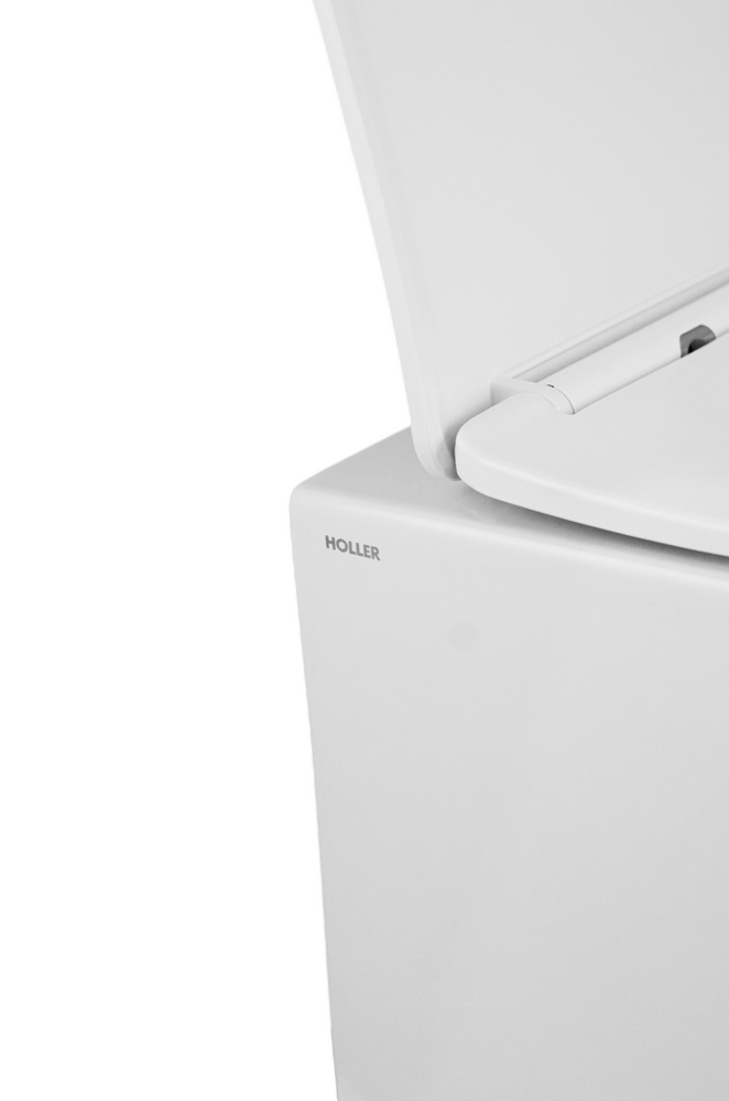 Унитаз подвесной безободковый (Торнадо) HOLLER POINT TORNADO (3.0) (490*360*360мм, сиденье дюропласт, микролифт) белый