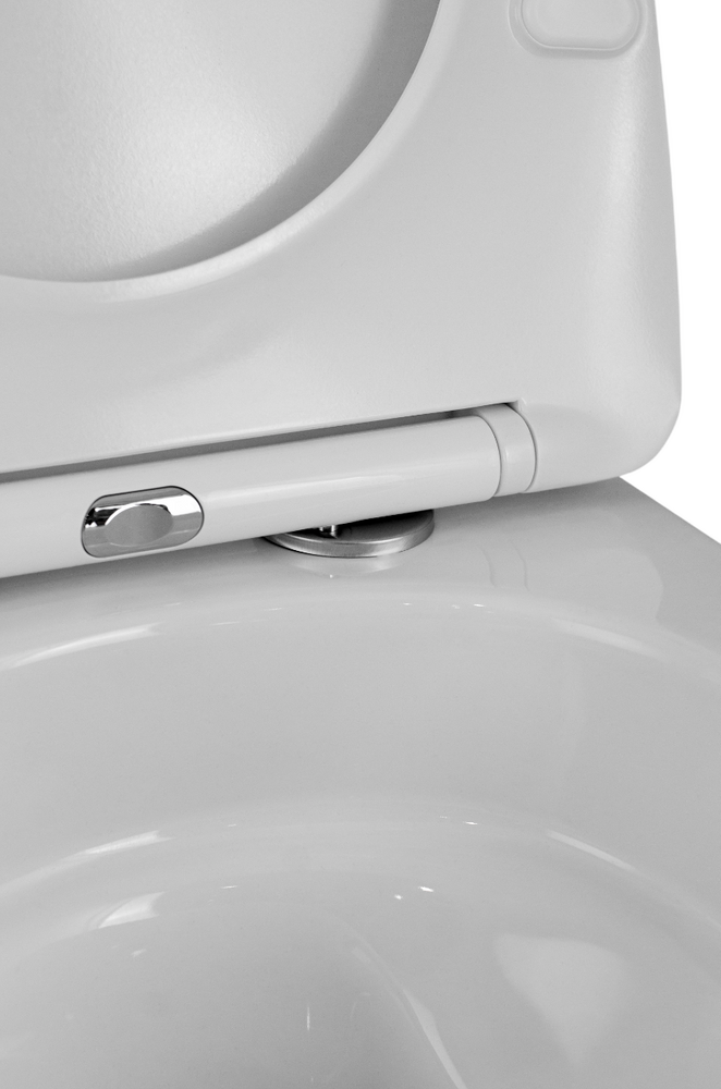 Унитаз подвесной безободковый (Торнадо) HOLLER POINT TORNADO (3.0) (490*360*360мм, сиденье дюропласт, микролифт) белый