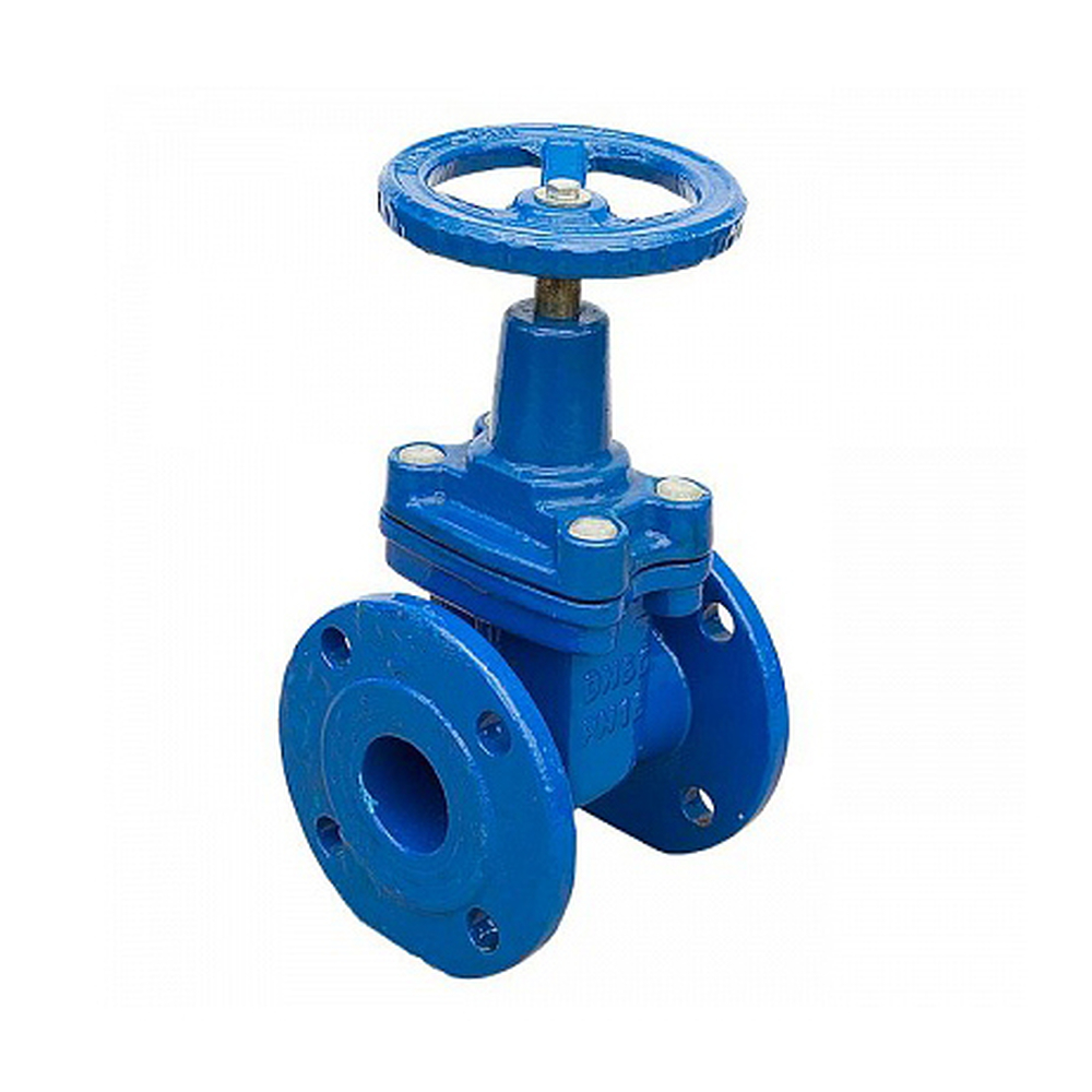 Задвижка 30ч39р чугунная Ду-100 с обрез. клином