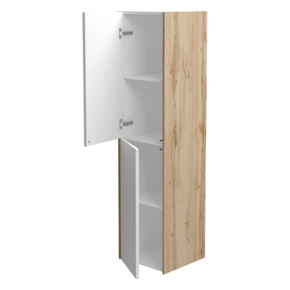 Пенал подвесной Holler "Chic" Серый камень 2 двери 350х1400х350