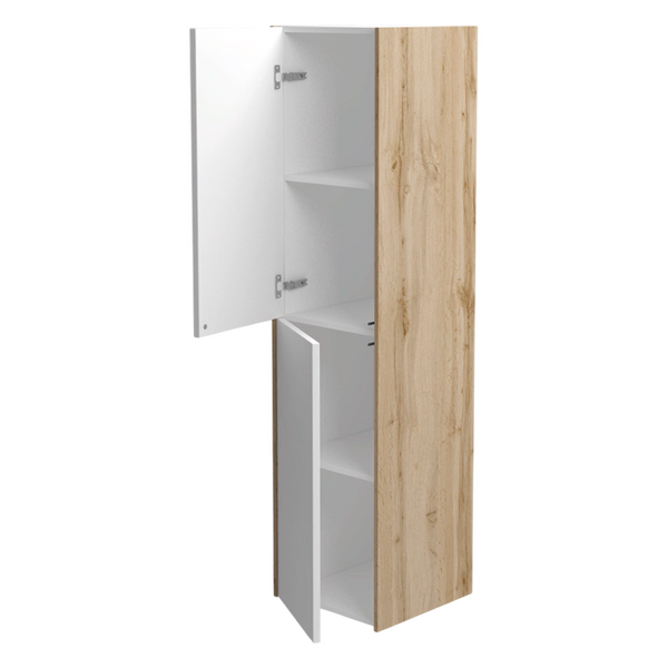 Пенал подвесной Holler "Chic" Серый камень 2 двери 350х1400х350