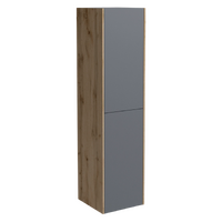 Пенал подвесной Holler "Classy" (графит) 2 двери 350х1400х350