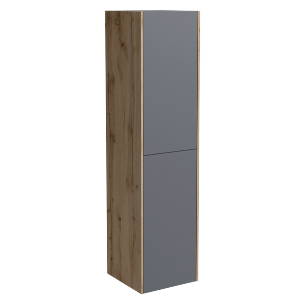 Пенал подвесной Holler "Classy" (графит) 2 двери 350х1400х350