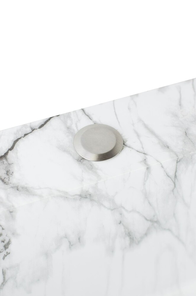 Мойка нерж врезная SANTREK AQUA PRO 600х500х220 т 3,0 БЕЛЫЙ МРАМОР D6050HY(W) (+ сифон + дозатор) + КОЛАНДЕР 440х220 В ПОДАРОК!!!