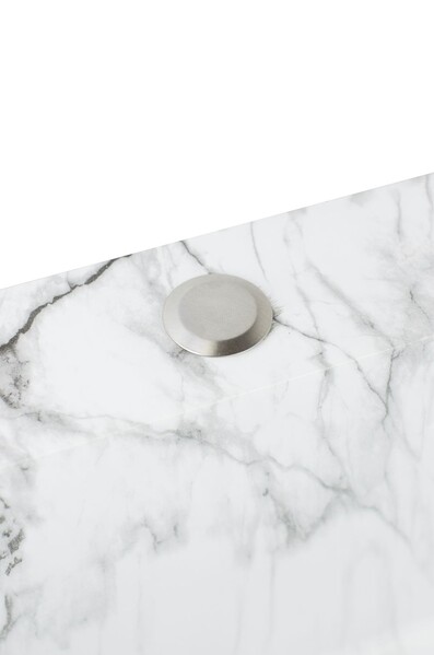 Мойка нерж врезная SANTREK AQUA PRO 600х500х220 т 3,0 БЕЛЫЙ МРАМОР D6050HY(W) (+ сифон + дозатор) + КОЛАНДЕР 440х220 В ПОДАРОК!!!