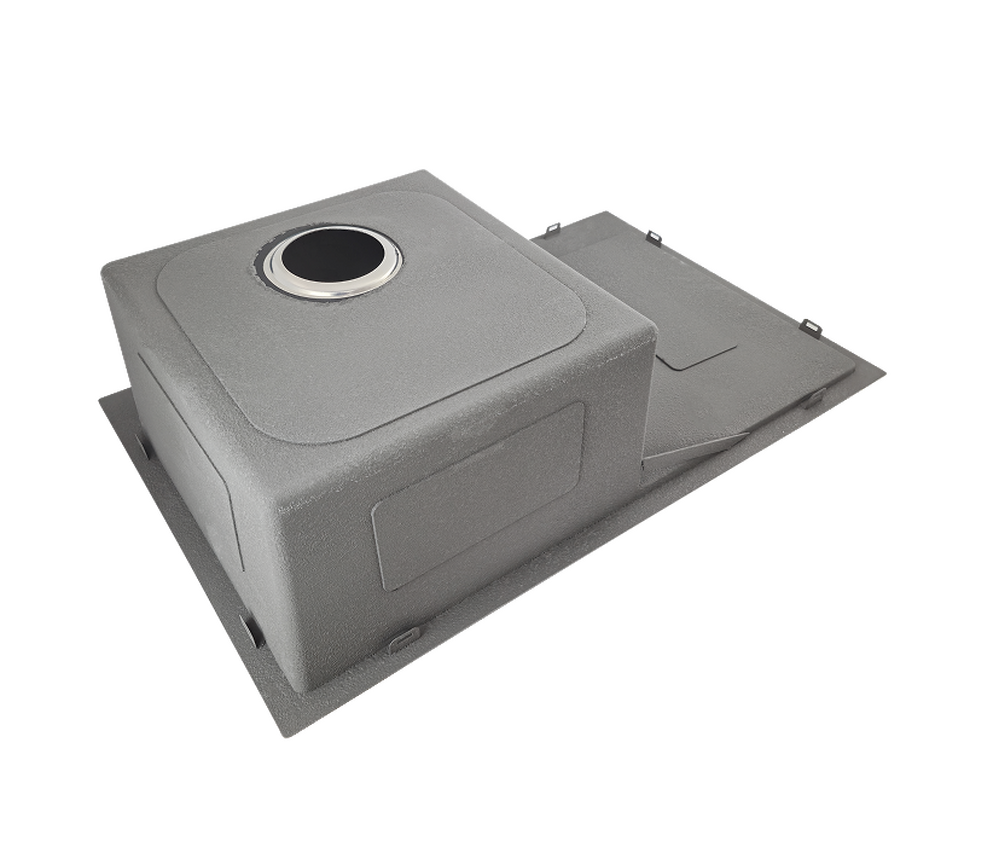 Мойка нерж врезная SANTREK AQUA PRO 780х480х220 т 3,0 ЗОЛОТО D7848HLG левая (+ сифон +дозатор) + КОЛАНДЕР 420х220 В ПОДАРОК!!!