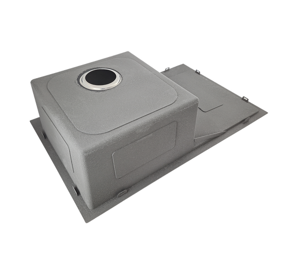 Мойка нерж врезная SANTREK AQUA PRO 780х480х220 т 3,0 ЗОЛОТО D7848HLG левая (+ сифон +дозатор) + КОЛАНДЕР 420х220 В ПОДАРОК!!!