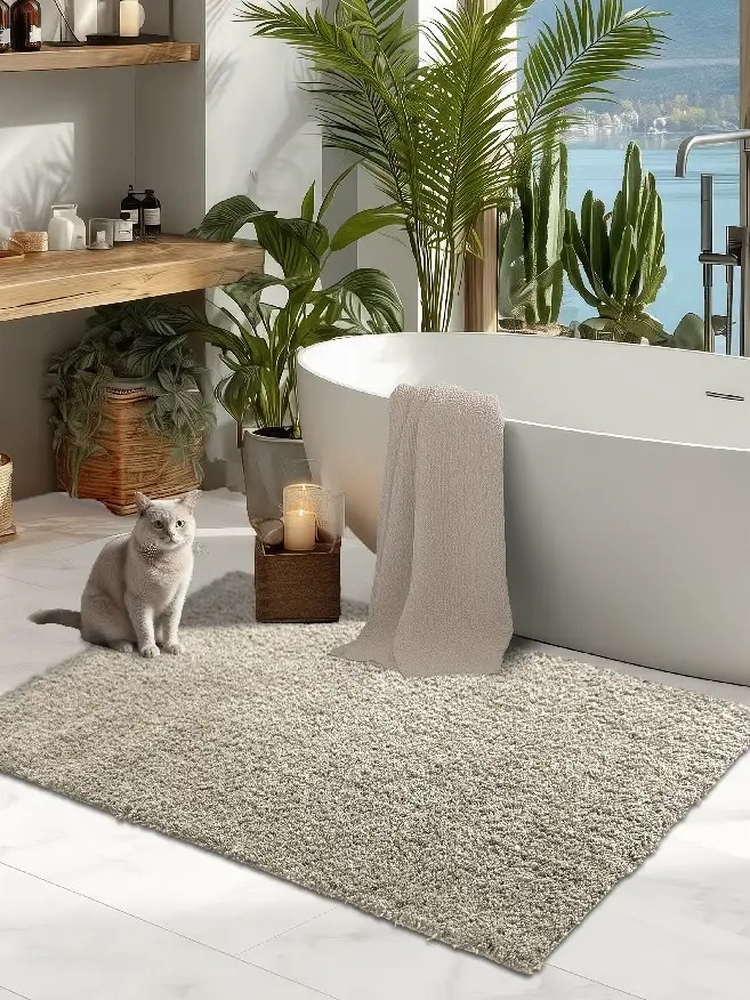 Коврик SHAHINTEX НАНОХЛОПОК 50х80 перламутр 04 S 