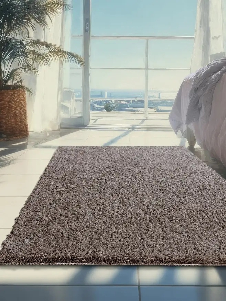 Коврик SHAHINTEX НАНОХЛОПОК 60х100 кофе с молоком 06 S 