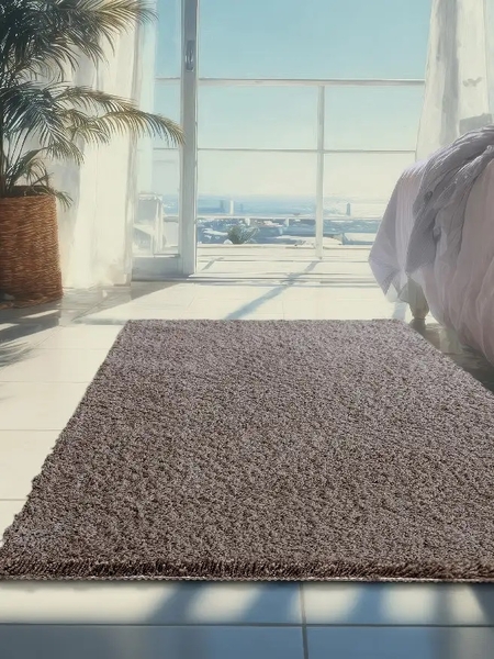 Коврик SHAHINTEX НАНОХЛОПОК 60х100 кофе с молоком 06 S 